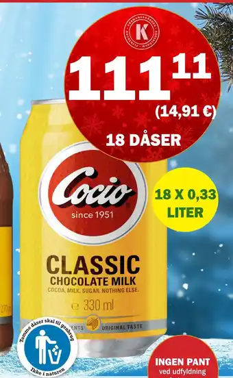 Købmandsgården Cocio classic dåser tilbud