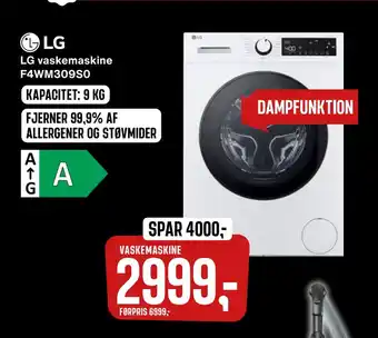 Skousen Lg vaskemaskine f4wm309s0 tilbud