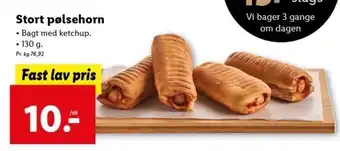 Lidl Stort Pølsehorn 130 g tilbud
