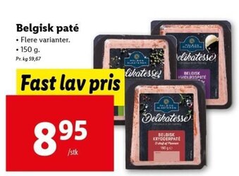 Lidl Belgisk Pate 150 g tilbud