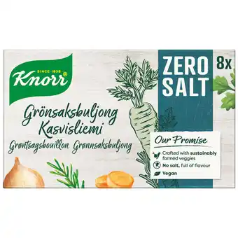 Motatos Knorr - 3 x knorr grøntsagsbouillon zero salt tilbud