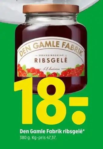 Coop 365 Den Gamle Fabrik ribsgelé tilbud