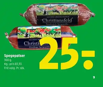 Coop 365 Spegepølser tilbud