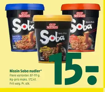 Coop 365 Nissin Soba nudler tilbud