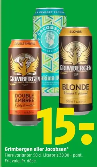 Coop 365 Grimbergen eller Jacobsen tilbud
