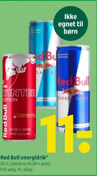 Coop 365 Red Bull energidrik tilbud