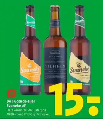 Coop 365 De 5 Gaarde eller Svaneke øl tilbud