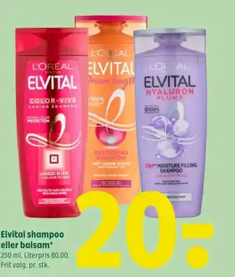 Coop 365 Elvital shampoo eller balsam tilbud