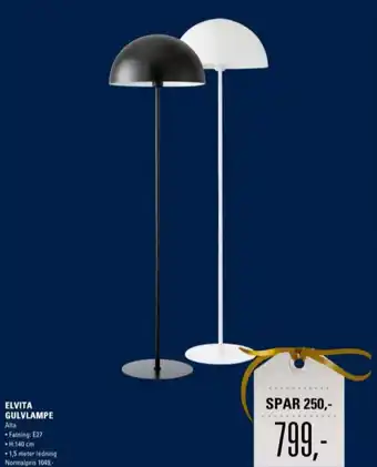 El-Salg Elvita gulvlampe tilbud