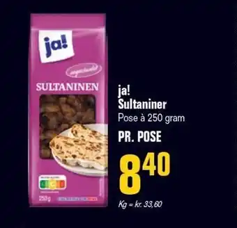 Ja! sultaniner
