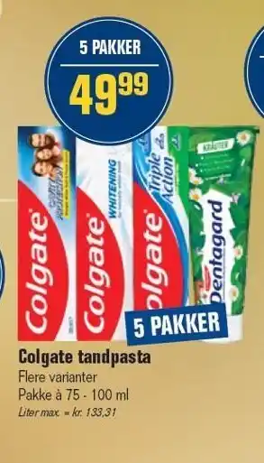 Otto Duborg Colgate tandpasta tilbud