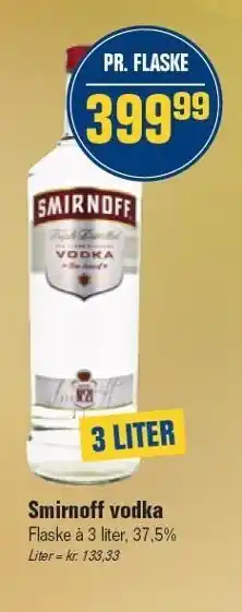 Otto Duborg Smirnoff vodka tilbud