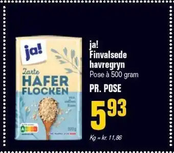 Otto Duborg Ja! finvalsede havregryn tilbud