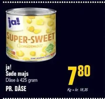 Otto Duborg Ja! søde majs tilbud