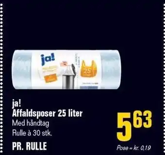 Otto Duborg Ja! affaldsposer 25 liter tilbud