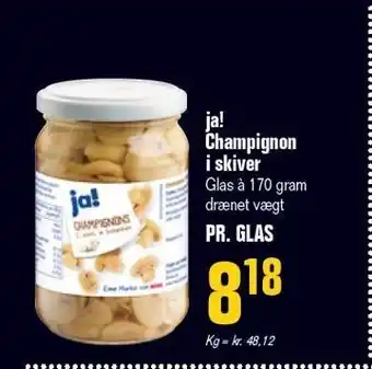 Otto Duborg Ja! champignon i skiver tilbud