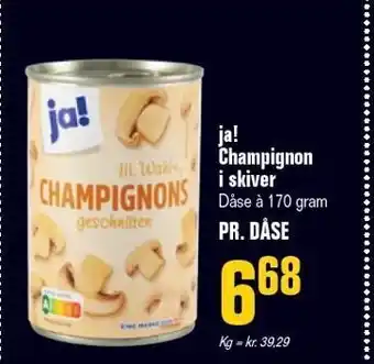 Otto Duborg Ja! champignon i skiver tilbud