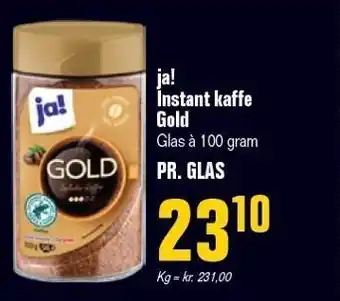 Otto Duborg Ja! instant kaffe gold tilbud