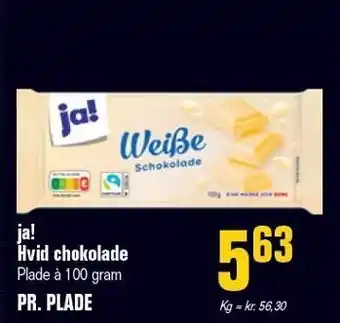 Otto Duborg Ja! hvid chokolade tilbud