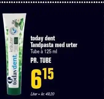 Otto Duborg Today dent tandpasta med urter tilbud