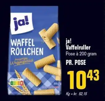 Otto Duborg Ja! vaffelruller tilbud