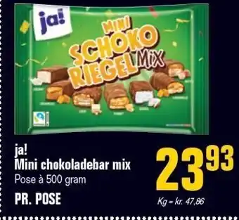 Otto Duborg Ja! mini chokoladebar mix tilbud