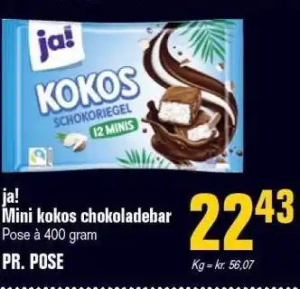 Otto Duborg Ja! mini kokos chokoladebar tilbud