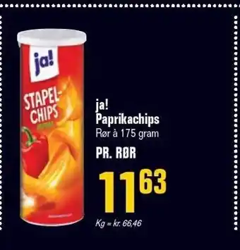 Otto Duborg Ja! paprikachips tilbud