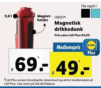 Lidl Magnetisk drikkedunk tilbud