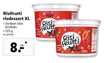 Lidl Risifrutti Risdessert XL 225 g tilbud
