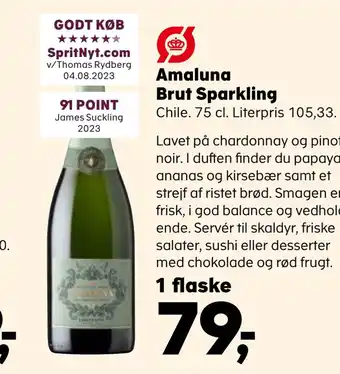 SuperBrugsen Amaluna brut sparkling tilbud