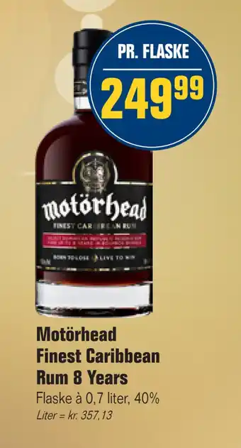 Motörhead finest caribbean rum 8 years