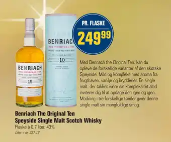 Otto Duborg Benriach the original ten speyside single malt scotch whisky tilbud