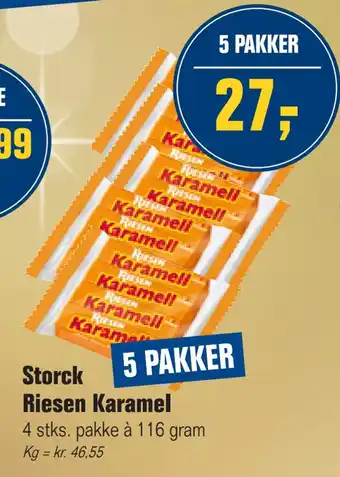 Otto Duborg Storck riesen karamel tilbud