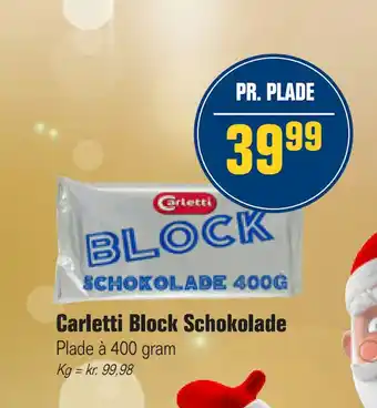 Otto Duborg Carletti block schokolade tilbud