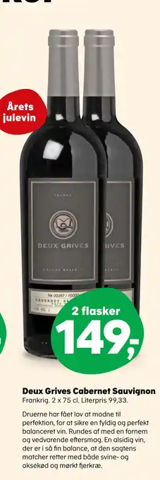 Deux grives cabernet sauvignon
