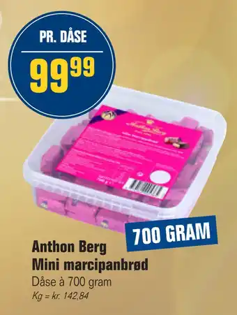Otto Duborg Anthon berg mini marcipanbrød tilbud