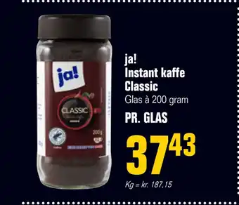 Otto Duborg Ja! instant kaffe classic tilbud