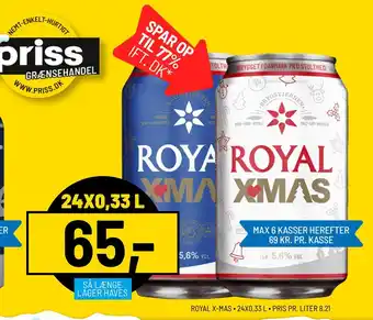 Priss Royal x-mas tilbud