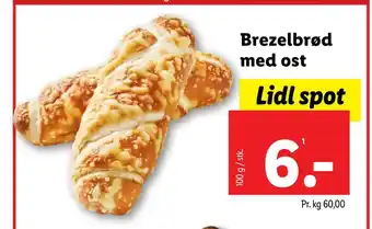 Lidl Brezelbrød med ost tilbud