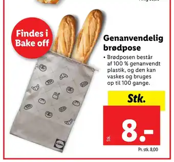Genanvendelig brødpose