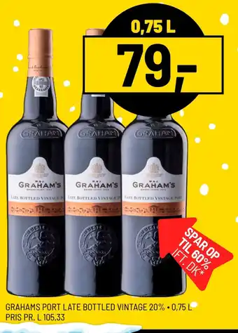 Grahams port late bottled vintage 20%