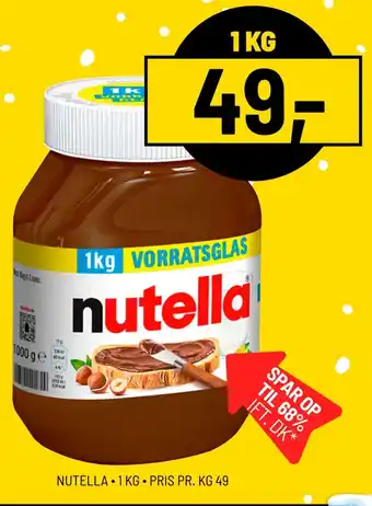 Priss Nutella tilbud