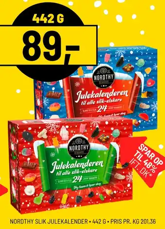 Priss Nordthy slik julekalender tilbud