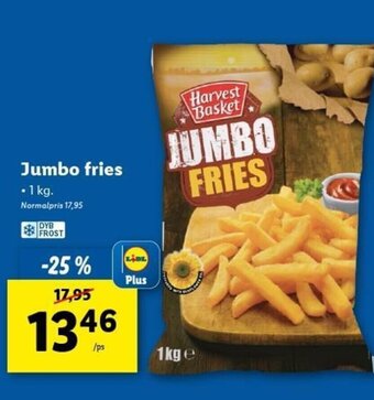 Lidl Jumbo Fries 1kg tilbud