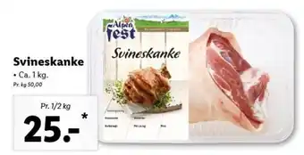 Lidl Svineskanke 1/2 kg tilbud