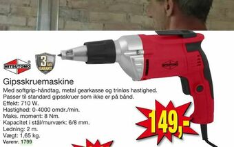 Harald Nyborg Gipsskruemaskine tilbud