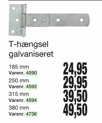 T-hængsel galvaniseret