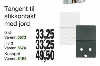 Harald Nyborg Tangent til stikkontakt med jord tilbud