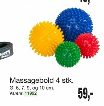 Massagebold 4 stk